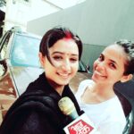 Sana Amin Sheikh Instagram - With this cute lil girl.. on a hot summer day.. doing a story on my car.. #AajTak #Latika #Aradhya #Krishnadasi 15.5.16 Ellora Studios
