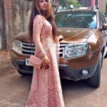 Sana Amin Sheikh Instagram - 💗💗💗 #Eid2022 (3.5.22) #eid #eiddress #floral #pinkdress #pink Mumbai, Maharashtra