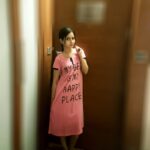 Sana Amin Sheikh Instagram - Thank you @ezrellaofficial for lovely Night Wear.. it's Comfortable and Cute!! #PinkNightWear #GoodNight 23.2.2018