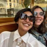 Sayani Gupta Instagram - Yesterday With Bella sorella @maanvigagroo #italy Lago d'Orta