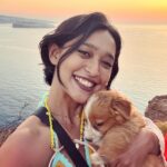 Sayani Gupta Instagram - 🐶 series cause life is just better with them! This one was after a magical Sunset at Lighthouse Santorini.. when I found this absolute button and his siblings! We found an immediate affinity towards one another.. would have definitely run away! Just look at him in the second photo! #findinglove #bestwoof #dogsofinstagram #puppylove Santorini, Greece