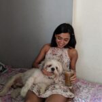 Sayani Gupta Instagram - 🐶 series During the much needed afternoon breaks in Delhi July heat during #axone Shoot days should have massage and 🐕 therapy for endorphins! At the @cultured_delhi that became our home/office/happy place! Thank you & miss you guys!