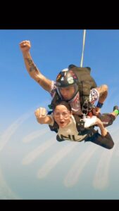 Sheen Dass Instagram - After Gathering insane Courage . 
“ I did it “. 😍 ✈️🪂 🥹… 
.
.
#skydive 
 #dubai #reels #instagood
 #reelitfeelit #sport #sky #thrill
