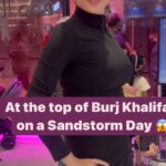 Sheen Dass Instagram - Burj Khalifa on a sandstorm Day 😱🙈😁 .. . Was it Good or bad ? . Well hard luck that the View was limited .. But it was the first time I saw something like this ! A sand storm and at the top of the world . . #sandstorm #dubai #atthetop #topoftheworld #burjakhalifa #travel #trending #reels At the Top, Burj Khalifa