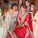 Shivaleeka Oberoi Instagram – My girls my girls ❤️ their reactions on seeing me as a bride!! 🥹❤️