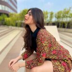 Shivaleeka Oberoi Instagram - Khuda Haafiz Delhi 💫 Hair and makeup: @nehaseehra Stylist : @d_devraj Assisted by : @idarshishetty @stylebyishita Outfit @dcmumbai Earings and Ring @curiocottagejewelry