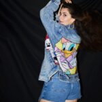 Shivaleeka Oberoi Instagram - In the right denim. A girl can conquer the world! 💙🦋 Styled by @d_devraj Assisted by @idarshishetty Denim jacket @mashbymalvikashroff Earings and Rings @blingthingstore Heels @londonrag_in Photograher @harsh__mevada