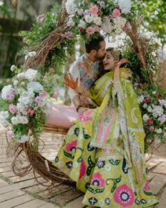 Shivaleeka Oberoi Instagram - All sunshine & rainbows ☀️🌈💕

In customade @alixeeshantheaterstudio 
Styled by @instarids 
Makeup & Hair @dollyouup_bys 
Jewels @ajewelsbyanmol 
Shot by @epicstories.in
