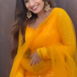 Shobha Shetty Instagram - Collect beautiful moments.!!💛💛 . . . Outfit @pari.designers_ Vc @anilnethas Hairstyle @raje_hairstylist