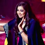 Shreya Ghoshal Instagram - Bhartiya naree rocking in saree! Outfit: @asopalav @saree.com_by_asopalav Jewellery: @sangeetaboochra Stylist: @stylebysaachivj Asst.: @styledbynikinagda @nehha_o