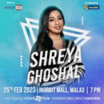 Shreya Ghoshal Instagram - Mumbaiiiii! Finally!!! Gonna sing my heart out on the 25th Feb for my city♥️😍😘 #shreyaghoshalliveinconcert #20yearsofsg @bookmyshowin @viviktaentertainers #viviktaentertainers #vividarts #bookmyshow
