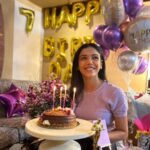 Shriya Pilgaonkar Instagram - 25.04 🎂x🎬x🎈x💜x😎x🥂x🌻 x 7
