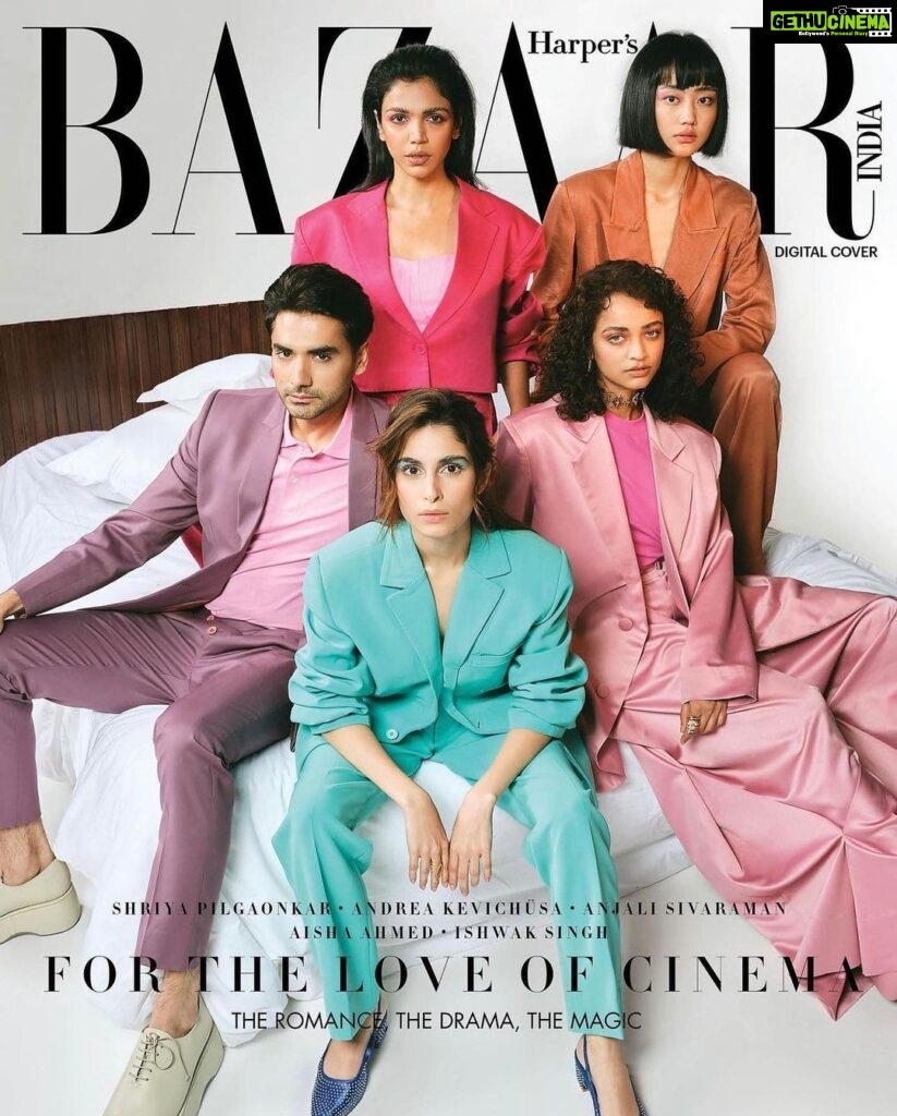 Shriya Pilgaonkar Instagram - #Repost @bazaarindia For Bazaar India's 14th anniversary issue—the Cinema Issue—we turn the spotlight on actors who have made their mark across OTT platforms. Our digital coverstars Shriya Pilgaonkar (@shriya.pilgaonkar), Andrea Kevichüsa (@andreakevichusa), Anjali Sivaraman (@anjalisivaraman), Aisha Ahmed (@aisharahmed), and Ishwak Singh (@ishwaksingh) speak about honing their craft, their upcoming projects, and more. ⠀ "While picking scripts, I don’t think about whether it’s a film that will release in theatres or a web series that will launch on a digital platform...I am drawn towards the story," shares Shriya. Editor: Nandini Bhalla (@nandinibhalla) Photographs: Neha Chandrakant (@nehachandrakant) Styling: Shaurya Athley (@shauryaathley) Interviews: Meghna Sharma (@sharmameghna) Hair & Make-up: Pratiksha Nair (@_pratikshanair_) Fashion Assistants: Aprajita Puri (@aprajitapuri), Janvhi Jaiswal (@janvhijaiswal) Production: Studio Little Dumpling (@studiolittledumpling) Head to the link in bio to read the full interviews