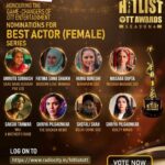 Shriya Pilgaonkar Instagram - Kashaf & Radha in esteemed company 🌹 Thank you for both the nominations #HitlistOTTAwards @middayindia #GuiltyMinds #BrokenNews @primevideoin @zee5