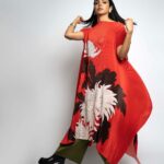 Shriya Pilgaonkar Instagram - My kinda sexy 🍷 (Those boots are everything ) Team Styling: @yuktisodha Photographer: @palashsverma Make up: @makeupandhairbyshruti Hair @darshana.mule Wearing: @payalkhandwala Jewellery: @minerali_store Boots: @londonrag_in #ootd #KBC #PayalKhandwala #Stylefile #boots #Easy #redandblack