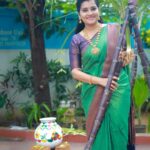 Shruthi Raj Instagram - இனிய பொங்கல் வாழ்த்துக்கள்💚💚💚
