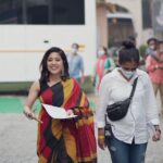 Shweta Tripathi Instagram - Off screen and on screen moods of Dr. Maya Bhasin 🙃🤓 Had lots of reasons to 😊🤣🥰 because of the 💛s involved in this 🎥 Luckily clicked a few photos with some too. Thank you @akvarious for making me a part of Rashmi’s world 🤗🤗 Makeup artist @nisha.karna Hair @mehvish.majithia Costume designer @rohitrchaturvedi #RashmiRocket #RSVP #Zee5