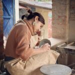 Shweta Tripathi Instagram - Happiness is.. Doing pottery with @mallikadua & @andretta.pottery ⛅️✨ Andretta Pottery