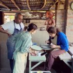 Shweta Tripathi Instagram - Happiness is.. Doing pottery with @mallikadua & @andretta.pottery ⛅️✨ Andretta Pottery