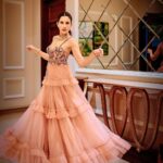 Sonnalli Seygall Instagram - Tulle and Twirl 🌷 Outfit: @rockystarofficial Jewellery: @anaqajewels Photograph: @the_wedding_files #twirl #princessfeels #prettyinpastel