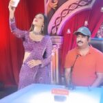 Sowmya Rao Nadig Instagram - Our judge crazy Krishna Bhagavan Costume @divya_varun_official Jewellery @emmadi_silver_jewellery #réel #reelsinstagram #explore #shooting #funny #jabardasth #etvtelugu #sowmyarao
