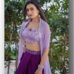 Sowmya Rao Nadig Instagram - Vibe in 💜 #sowmyasharada #sowmyarao Costume @divya_varun_official Makeup @vivid_makeups Photography @ravi_cross_clickx #positivevibes #positivity #jabardasth #etvtelugu
