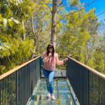 Sridevi Ashok Instagram - Going with the trend !! Enjoying the family time vacation at @morickapresort , Wayanad . Such a beautiful place you should plan for your vacation. @loftierholidays #srideviashok #morickapresort #wayanad #resort #familytime #nature #glassbridge #traveldestination #destination