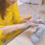 Vaidehi Parashurami Instagram - My first attempt! 🙏🏻😇 बाप्पा मोरया! 🌺 Thank you @raqeshbapat & @theearthcanvasandco ♥️