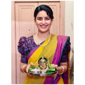 Vaidehi Parashurami Instagram - ज्येष्ठगौरी आवाहन । ज्येष्ठगौरी पूजन 🙏🏻