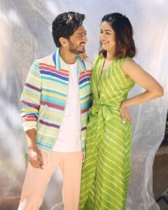Vaidehi Parashurami Instagram - Appreciation post alert :

This post is dedicated to this boy @ameyzone who’s making sure I’m smiling & laughing even through hectic schedules of our promotions!
Thanks for being there, always!
I couldn’t have asked for a better co-actor, friend, confidante & partner-in-crime! 
LOL (lots of love) ♥️

Captured by @shruu_t 

#jagguanijuliet #releasingsoon 
#10thfeb2023 #intheaters