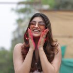 Akanksha Puri Instagram - Rang barse ……💋 . . #holi #festival #color #love #smile #happy #goodvibes #photography #instagood #instagram #beingme #akankshapuri #❤️ . Pic credit @ajaypatilphotography