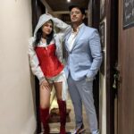 Akansha Chamola Instagram - Us ❤️ . . .. . . . .. #couplegram #instacute #aboutlastnight #happysouls #together #instacouples #nightout