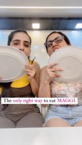 Aksha Pardasany Instagram - Tag that MAGGI LOVER

#food #love #shirinsewani #akshapardasany #reels #reelitfeelit