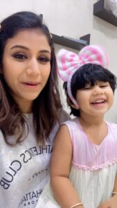 Alya Manasa Instagram - We both tried this trending reel 

Aila cutie pie did it even more cuter 😘😘😘😘😘😘🥰😍😍😍😍😍🥰🥰