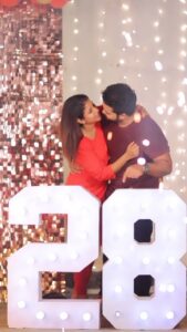 Alya Manasa Instagram - Extremely thanking you for capturing beautiful moments of my birthday celebrations @dhanush__photography 

Everything was possible bcoz @sanjeev_karthick was the hero who made it possible 

Love you forever @sanjeev_karthick my love 😍 

.
.
#nofilter #stlye #music #beauty #ootd #outfits #trending