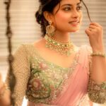 Ammu Abhirami Instagram - ✨✨✨ Outfit @nirali_design_house Lens @camerasenthil Mua @makeup_by_kez Hairstylist @banu_hairstylist_sareedrapist Jewellery @challani_jewellery Shoot organized by @rrajeshananda