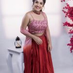 Amrutha Nair Instagram - Fabulous clothes make me remember how beautiful life is.♥️ Outfit @bybbecca @chamak_by_becca Pic @travancoreads @jithuthampifm MUA @blushingtone_by_veenavineeth Thiruvananthapuram, Kerala, India