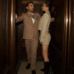 Amy Jackson Instagram - Going up 🌡️ Wearing @ferragamo x @kstewartstylist @stylebyco GlamFam @kateglanfieldmakeup @sandrahahnel For the iconic @penhaligons_london soirée 📸 @rebeccaspencer_photography