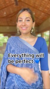 Anagha Bhosale Instagram - He has unique plans for each soul according to their soul journey, Just trust krishna…..& everything will be perfect 
Reminder: what’s not needed for your growth will be taken by god , because he wants you to get closer to him💙🙏🏻