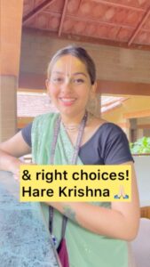 Anagha Bhosale Instagram - One Right choice can change everything for good ,
So always keep that Krishna consciousness switch on 🚨
Choosing right is difficult but if u really want to choose right, krishna will guide u in every which way !