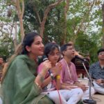 Anagha Bhosale Instagram - Have u ever sung for Radha Rani please everyone try making your beautiful bond with Hari & Radha Rani stronger-sing, dance, read, write, cook, talk to them / for them, Bhakti is the only thing which u’ll take with u after death & will continue next birth so make ur bond stronger with the lord, pl don’t waste time. Singing for Radha Rani at my Gurudev’s @radhanathswami home 🥹♥️ gives me joy please everyone do visit @govardhan_ecovillage