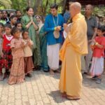 Anagha Bhosale Instagram - A real spiritual Master🙇‍♀️ tries to bring 🛐to the fore the inner divinity📿 of the disciple from 🌀deep within the disciple’s heart💗 . . . . . . . . . . . . . . #iskcon #iskcontemple #iskcon_world #iskcondesiretree #spiritual #spirituality #spiritualconnection #spiritualart #spiritualgrowthjourney #spiritualapp #shrilaprabhupada #prabhupada #srilaprabhupada #guru #master #masterpiece #spiritualmaster Govardhan Eco Village (GEV) - Sri Radha Vrindavanbihari Temple, Mumbai.