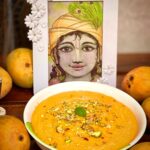 Anagha Bhosale Instagram - Had to make aamras for HIM!! cuz🦚♥️ 🥭🥭🥭🥭SEASON IS HERE! Never forget whatever we have is His & we have gotten it by his mercy so please everyone reciprocate krishna’s love back to him in every way possible!! Happy Hanuman Janmotsav everyone comment Jai Siya Ram ⬇️ #happysummereveryone☀️🌴