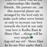 Anagha Bhosale Instagram - Thought of the day!! 🦚 Let’s purify our existence by serving our lord & chanting Hare Krishna mahamantra, how important it is as humans we reciprocate Krishna & Radha Rani’s love back to them!! Please!!🙏🏻 everyone start your spiritual journeys as soon as possible 🙌🏻
