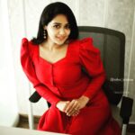 Ananya Instagram - “Nothing attracts attention like a red dress.” 👗@nairaonline 📸@athul_krishna________
