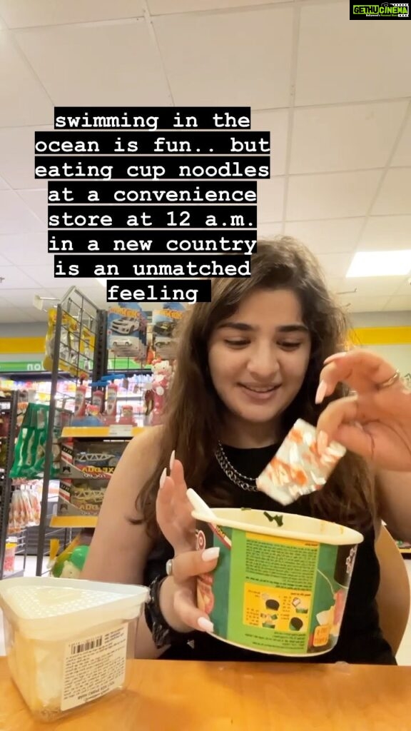Ananya Agarwal Instagram - finding cup noodles without shrimp or beef is such a task in vietnam😵‍💫