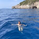Ananya Panday Instagram - Boat day!!!! Swam in the blue grotto, saw a heart shaped cave and listened to ‘Sooraj Ki Baahon Mein’ on loop ☀️🚤 🌊 Capri