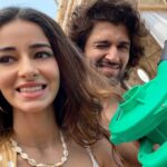 Ananya Panday Instagram - Expectation vs. Reality 🥲 was tryna have my Heroine moment but I got attacked by feathers and my hair got stuck in the blower instead ✌🏼🤭 #AAFAT #Liger25thAugust