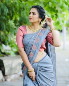 Anjana Rangan Instagram - For #mamannanaudiolaunch 
Photography : @edengroupofstudio 
Makeup : @ashmakeupandhairdo 
Jewellery : @theamethyststore 
Saree : @kanakadharadrapes 
Blouse design : @magicbyjeeni