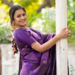 Anjana Rangan Instagram - 💜 . . Inframe : @anjana_rangan Capture : @_niki_photographyy ✨ . . #anjanarangan #portraits #portraitphotography #portraitphotographer #traditional #traditionalphotoshoot